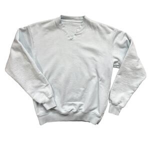 Ecocycle Standard Apparel Oversized Sweatshirt Light‎ blue Womens XS Made in USA